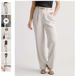 Quince Cream Wide Leg Pants